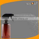 16oz Empty Amber Plastic Spray Bottle With Black Trigger Wholesale thumbnail-3