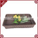 Supermarket Rectangular Woven Storage Basket for Fruit Display thumbnail-2