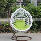 Fashionable Outdoor Furniture Garden White Round Swing Chair thumbnail-2