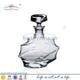 Set of 25 Oz. Clear Crystal Decanter and Six 10.14 Oz. Heavy-Base Whisky Glasses, Whiskey Tumblers, 1+6-Piece Set thumbnail-4