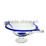 High Quality Decorative Wedding Centerpiece Opal Glass Dessert Candle Holder Plate thumbnail-1