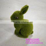 H080616 Factory Make Green Grass Rabbit Small Plastic Rabbits Decorative Easter Rabbits thumbnail-5