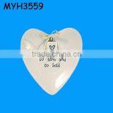 Ceramic Heart Shaped Bowls Wedding Ring Bearer thumbnail-1