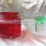 Colored Glass Hanging Lantern Stand thumbnail-2
