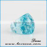 Clear Resin Rings for Girls ,pressed Real Dried Flowers Resin Ring thumbnail-5