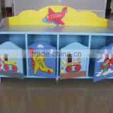 Kids Lovely Green Wooden Shoe Cabinet thumbnail-2
