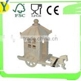 2015 china supplier natural wooden craft carriage wholesale