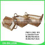 Latest Handmade French Natural Willow Bread Basket thumbnail-1
