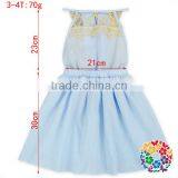 Wholesale New Design Sleeveless Blue Women Dresses Mazie Lace Embroidered Dresses thumbnail-3