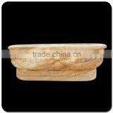 Wholesale House Decor White Marble Freestanding Bathtub thumbnail-3