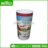 Cold Winter Snowman With Scarf Melamine Blue Decorated Christmas Cup thumbnail-2