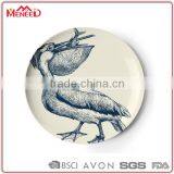 Zoo Design Interesting Melamine Dining Platter With White Dot, Full Printing 21.5cm Baby Plate thumbnail-2