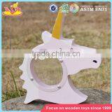 Wholesale Lovely Wooden Unicorn Piggy Bank New Design Wooden Unicorn Piggy Bank for Kids W02A257 thumbnail-6