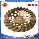 125mm Turbo Row Waved Spiral Diamond Grinding Disc Cup Wheel for Concrete Floor 5" Cutting Tools Abrasive Polishing Grinder thumbnail-5