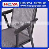 4pcs Iron Outdoor Leisure Folding Chair,black+silver,68CM*59CM*95cm thumbnail-5