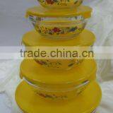 GH049 5pcs Glass Bowl Set With Deco thumbnail-4