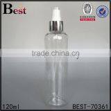 130ml Best Sellers Cosmetic Water Toner Clear Spray Bottle High Quality Round Shoulder Pet Plastic Bottle Spray Cheapest thumbnail-3