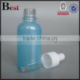 New Products Beautiful Sweet Blue 30ml Dropper Bottle Matte Silver Aluminum Cap Essential Oil Glass Dropper Bottle Manufacture thumbnail-4