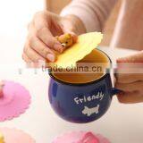 Silicone Anti-dust Suction Seal Lid Cap Coffee Mug Leak Proof Cover thumbnail-5
