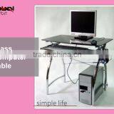 Office Furniture Design Laptop Office Glass Computer Table thumbnail-1