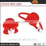Red Bicycle Headlight Silicone Bike Light For Safety Travel thumbnail-3