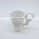 Wedding Gift Crown Ceramic Espresso Coffee Cup Porcelain Coffee Mug thumbnail-3