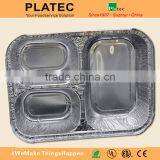 Oven and Microwave Safe Flight Meal Aluminum Tray With Compartments thumbnail-1