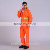 Oem Custom Reflective Yellow Keep Warm Oxford Rain Coat Waterproof Work Uniforms thumbnail-3