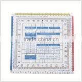 Kearing High Quality Flexible Plastic Square Protractor Naviation Plotters for Pilots # KPP-8 thumbnail-1