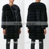New Style Modern Ladies Black Mink Fur Padded Coat Competitive Price thumbnail-6