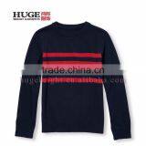Normal Long Sleeve Round Neck 100% Cotton Boy Knit Sweater thumbnail-1