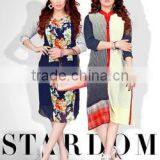 Glamour Faux Georgette Kurtis ( Geo 2 Kurti )/ladies Plain Cotton Kurti/latest Long Kurti Designs thumbnail-1