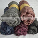 Fashion Lady Stitching Floral Popular Pashmina Shawl Plain Viscose Scarf thumbnail-5