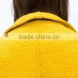 Popular Yellow Color Casual Design Winter Season Lady Coat thumbnail-5