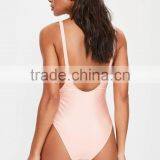 2017 Women Swimwear One Piece Sexy Low Side Sexy Swimsuit Spandex/Polyester Material Swimwear&Beachwear Letters Print thumbnail-5