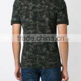 Tonal Green Pima Cotton Camouflage Print Polo Shirt Design thumbnail-3