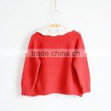 New Design Girl Fashion Pullover Kids Crochet Candy Color Sweater thumbnail-2