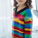 Zm35787a 2017 Winter Girls Knitted Sweater New Design Children Tops thumbnail-3