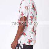 2017 Floral Short Sleeve Button Up Camp Shirt thumbnail-3