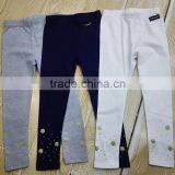 China Manufacture 3~12Years Solid Girls Leggings Wholesale thumbnail-1