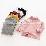 S60639B Autumn Kid High Collar Shirt Cotton Embroidered Long-Sleeved Boys Girl Baby T-shirt thumbnail-3