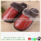 2013 Latest Design Best Selling Leather Indoor Slippers for Women thumbnail-1