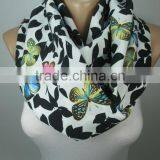 BUTTERFLY Print Scarf Shawl Animal Scarf Infinity Scarf Women Fashion Accessories Christmas Gift Ideas For Her thumbnail-5