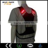 Flashing LED Safety Black Mesh Vest Light up at Night thumbnail-2