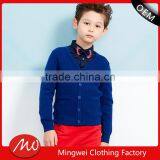 Thick Cardigan v Neck Knitting Pattern Uniform School Sweater for Boys thumbnail-1