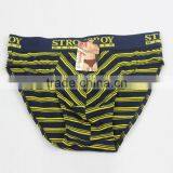 Best Quality Modal Stripe Thongs Underwear for Children With Elastic Band thumbnail-1