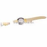 Fashion Latest Arrival Minimalist Leather Band Men Wood Watch thumbnail-2