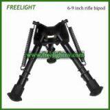 6-9 inch Harris Style mounting bi-pod Adjustable height extendable legs Hinged base