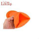 FDA & LFGB Approved Wholesale Silicone Gloves for Cooking Oven Mitts thumbnail-4