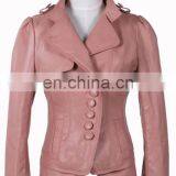 New Collection High Quality Fashion Women Casual PU Leather Jacket thumbnail-3